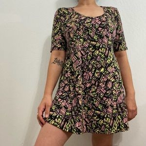 Lularoe Women’s S Perfect T Flare Short Sleeve Midi Dress NWT Skater